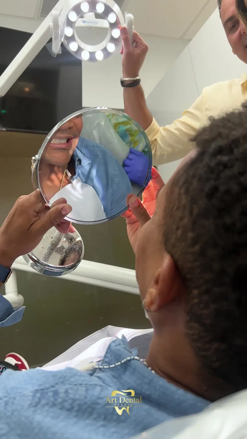 Behind the scenes of Randy Malcom's video at Art Dental Studio